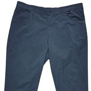 TravisMathew Pants Mens 38 Blue Polyester Blend Golf Performance Lifestyle